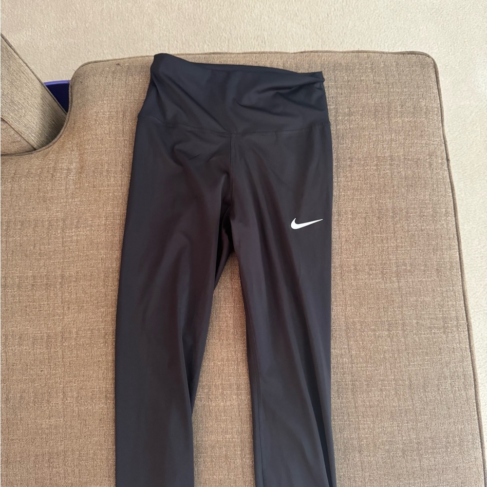 Nike Black Leggings with White Swoosh
